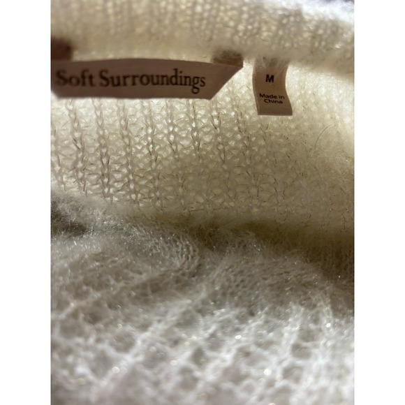 Soft Surroundings Cozy loose Knit Cottagecore Sweater Top with a hint of Sparkle - Picture 11 of 11